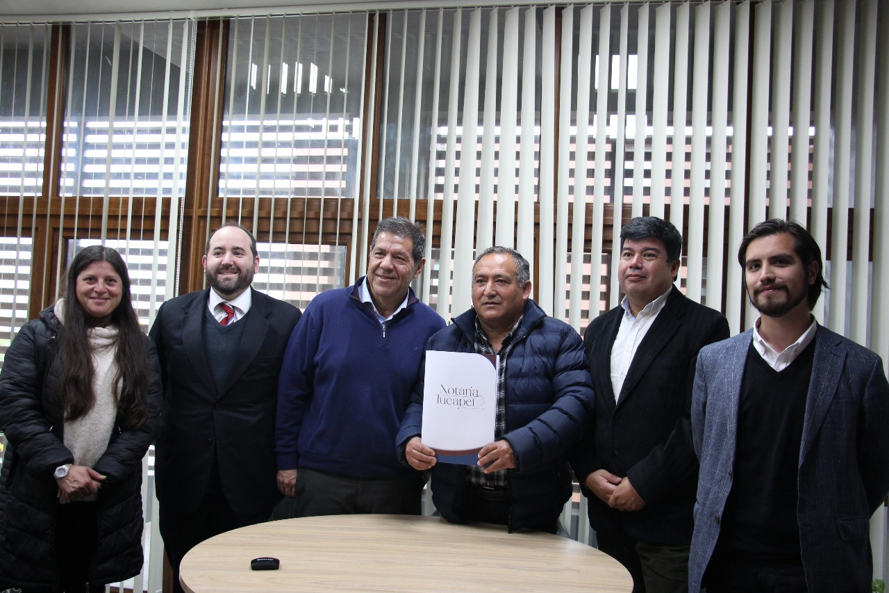 Directiva Parque Verde firma promesa de compraventa en Huépil para construcción de 337 futuras viviendas