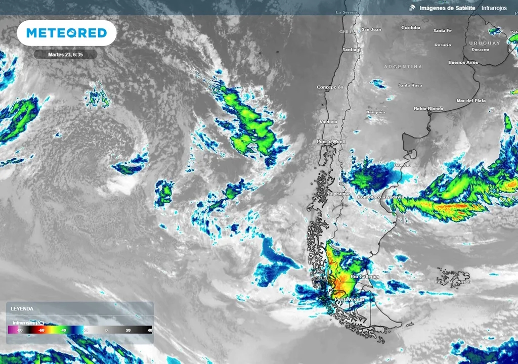 Sistema frontal traerá lluvias y nieve a 8 regiones de Chile desde este miércoles