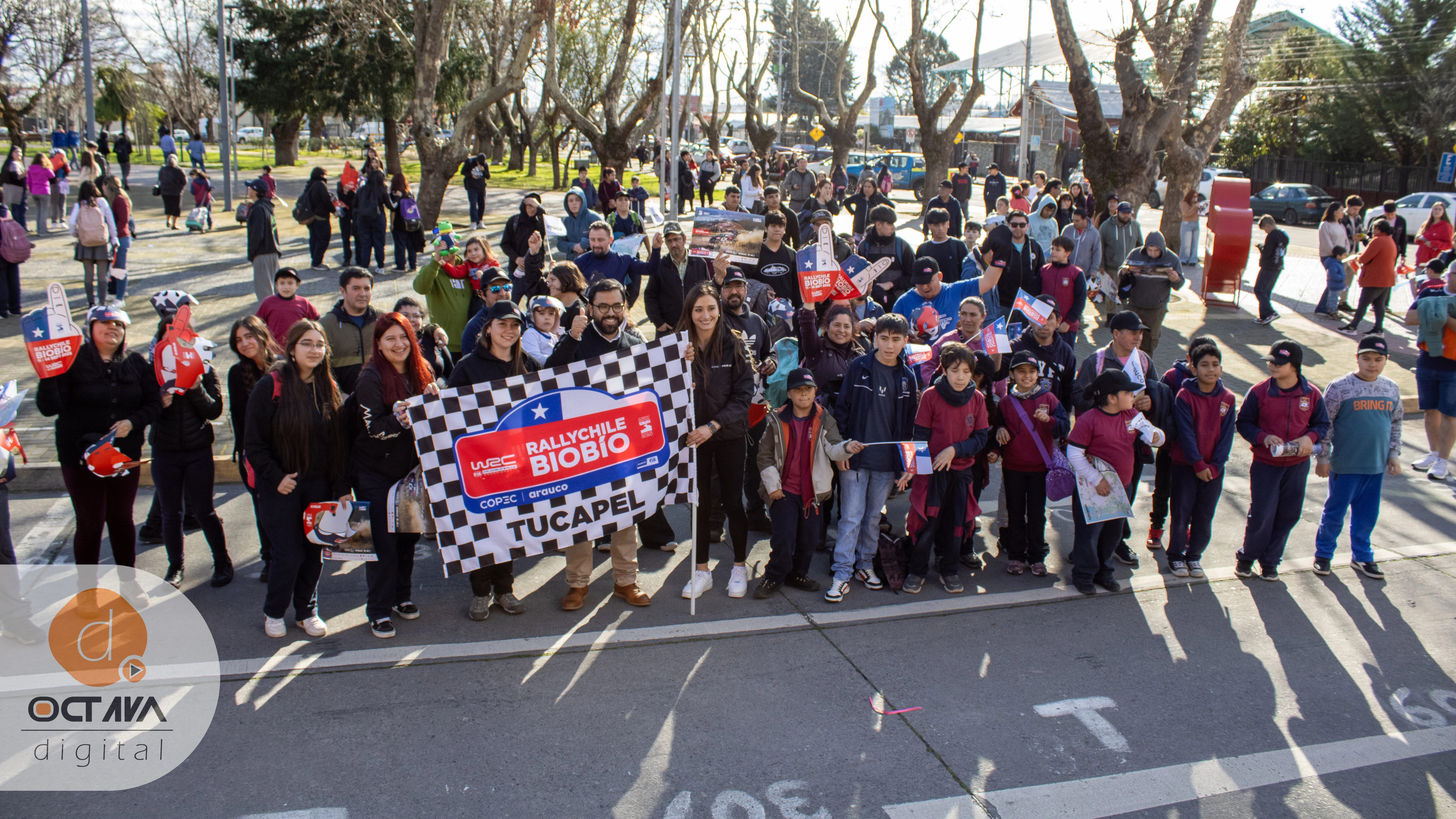 Caravana del Rally Chile Biobío 2025 sorprendió a Tucapel con emoción, velocidad y entusiasmo comunitario